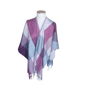Women's one size Woolrich wrap purple,  pink and grey